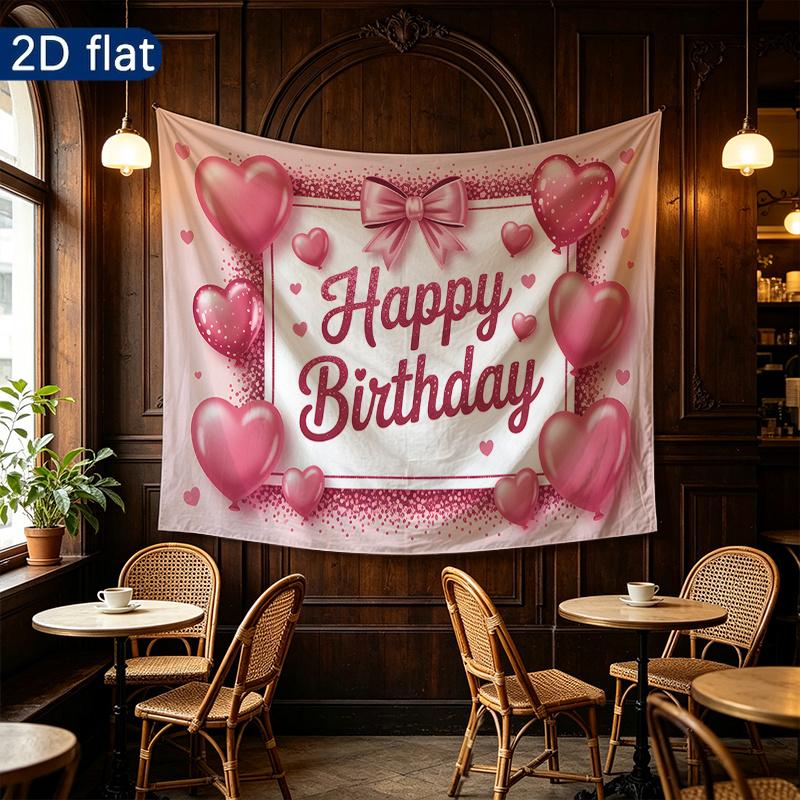 Glitter Birthday Backdrop 1pc - Studio Photo Prop