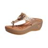 Summer Sandals Womens 2025 Big Size Platform Sandals Wedges Flip Flops Shoes Comfortable Slippers Ladies Non-Slip Open Pantuflas