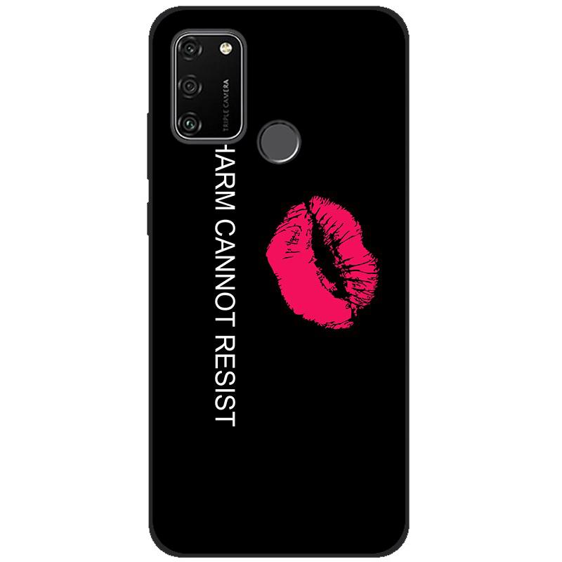For HONOR 9A Case 6.3" Soft Silicon Tpu Phone covers On Huawei Honor 9A 9 A MOA-LX9N Back Bag Funda Shell black tpu case