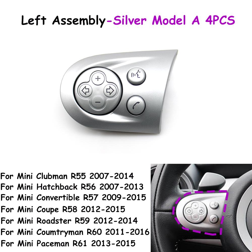 R55 R56 R57 R58 R59 R60 R61 Car Steering Wheel Multifunction Cruise Control Switch Button Assembly For BMW Mini Cooper Paceman