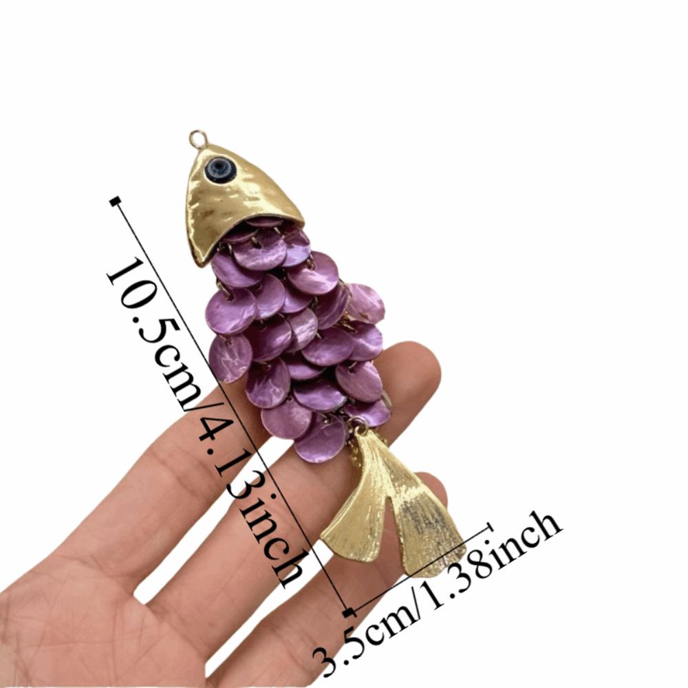 Traditionelle Fischförmige Haarspange Quasten Vintage Elegant Seitenhaarspange Kunstmuschel Karpfen Jahr für Jahr Pony-Clip Party
