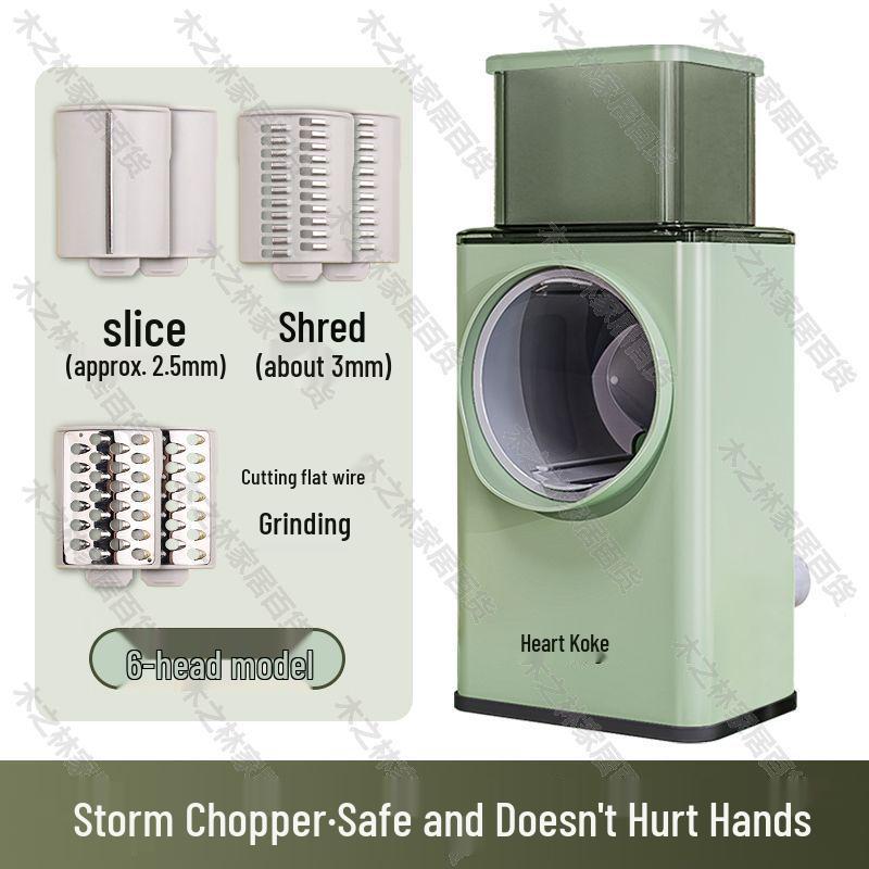 German Multifunctional Vegetable Cutter: Roller Potato Slicer, Shredder, Grater, Grinder, Chopper.