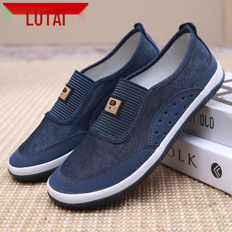 Lutai Women's Casual Slip-Ons: Soft Sole Work & Mother's Shoes, Flat No-Fatigue Design.