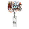 New Arrival Nurse Badge Reels Retractable Badge Holders With Alligator Clip Organ Heart Id Badge Clip For Doctor Nursing Student