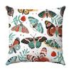 Seamless Watercolor Butterfly Digital Printing Short Plush Pillow Covers for Car Sofa Office Cushion Cover Home Goods 60x60cm