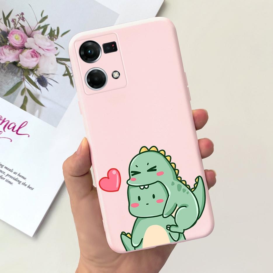 For Oppo F21 Pro 4G Case Oppo Reno7 CPH2363 Cute Fashion Cartoon Cover Soft Silicone Phone Case For Oppo Reno 7 F21Pro 4G Bumper