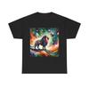 Unisex Adult T Shirt Vibrant Cosmic Lion Artwork - Abstract Pop Safari Jungle