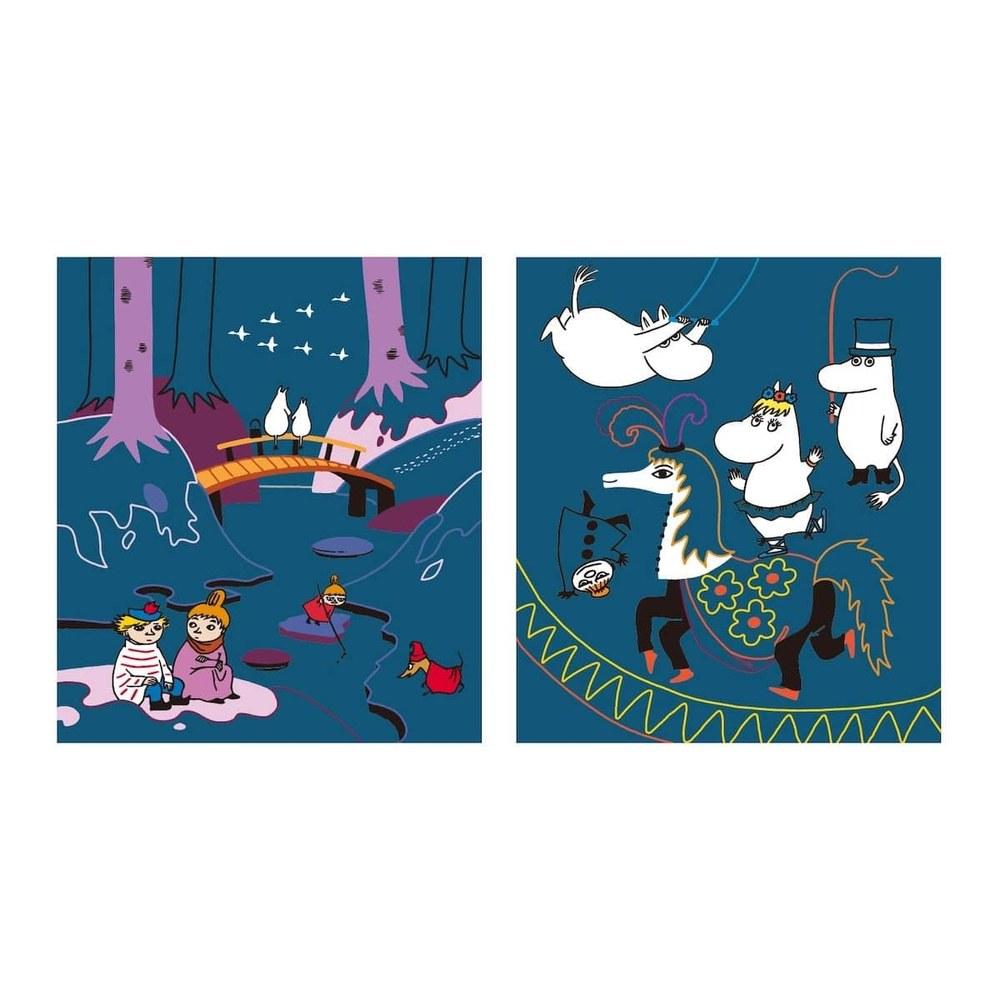 BorneLund Moomin Scratch Art for Children Aged 6 and Up