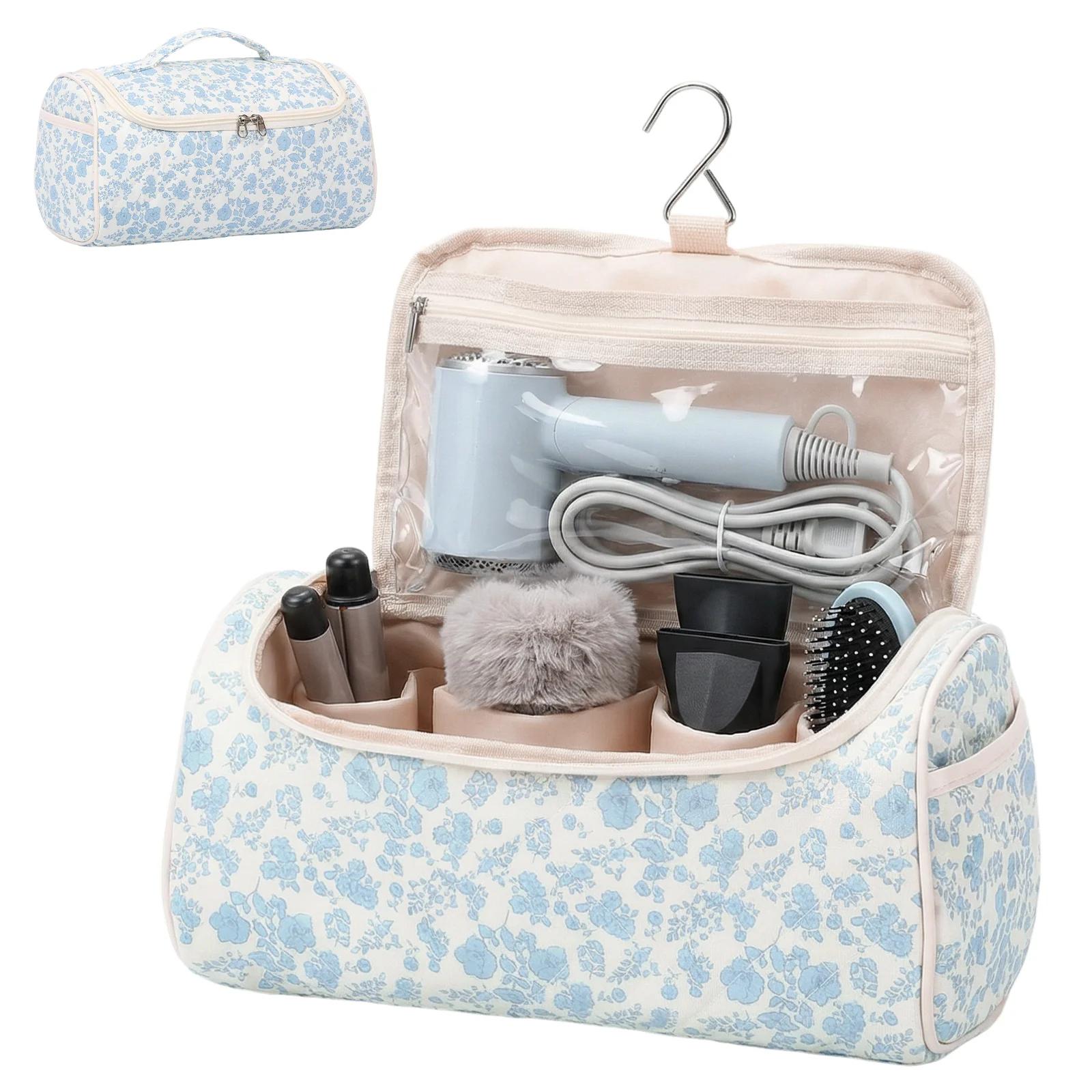 

Portable Hair Dryer Storage Bag Dustproof Travel Case Multi-Pocket Dustproof Curling iron Organizer Pouch