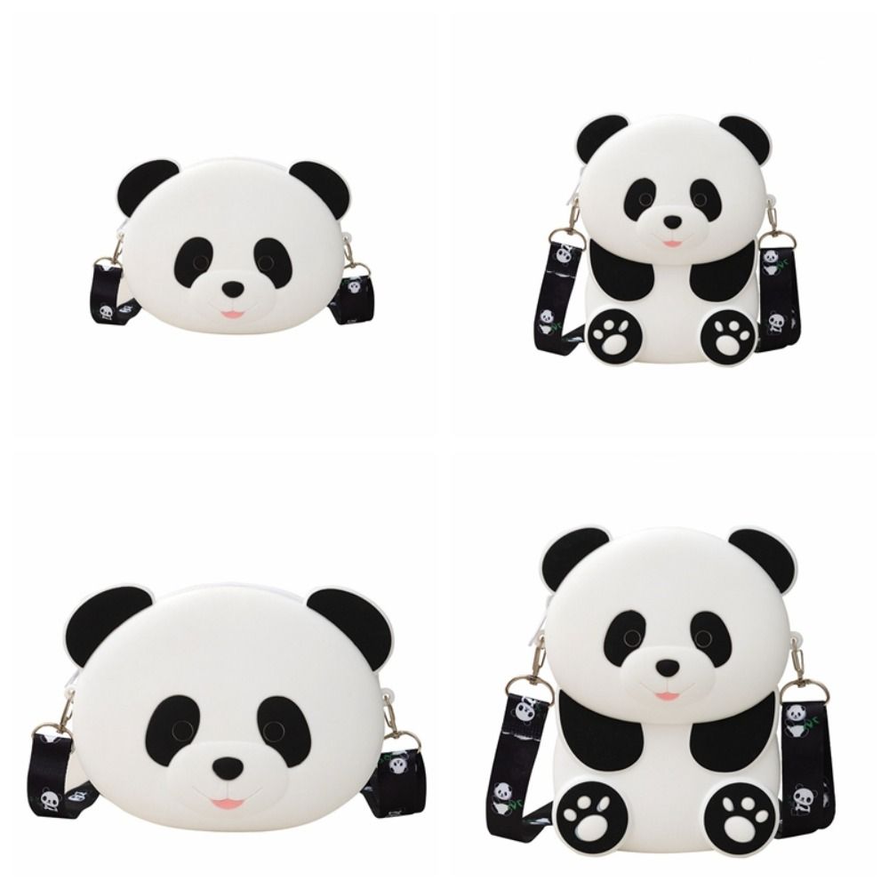 Cartoon Panda Silicone Bag Animal Cartoon Coin Purse Fashion Panda Crossbody Bag Daily