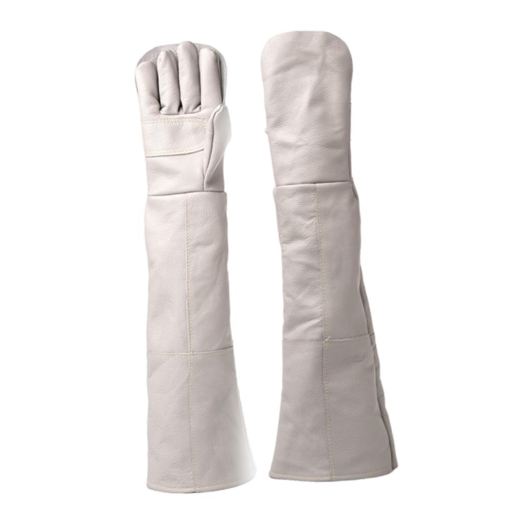 Animal Handling Gloves Bite Resistant Multiuse Scratch PU Leather Work