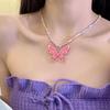 Dopamine Necklace: Candy-Colored Beaded Clavicle Design for Women - Sweet & Cool Internet Celebrity Jewelry