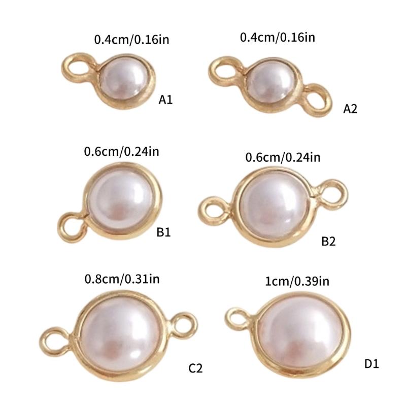 5Pieces Pearls Pendants Jewelry Making Part Fashion Accessory Perfect for Unique Jewelry Making and Craft Accessories