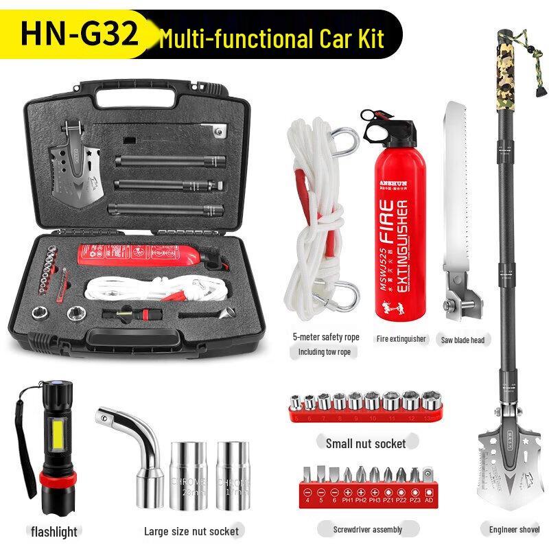 Hanna Outdoor Multi-functional Folding Shovel Kit