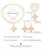 Cross Pendant Punk Jewelry Set Exaggerated Big Y2K for Women Party Jewelry Accessories 1 Set Geometric Circular Chain Jewelry Gifts  Handmade