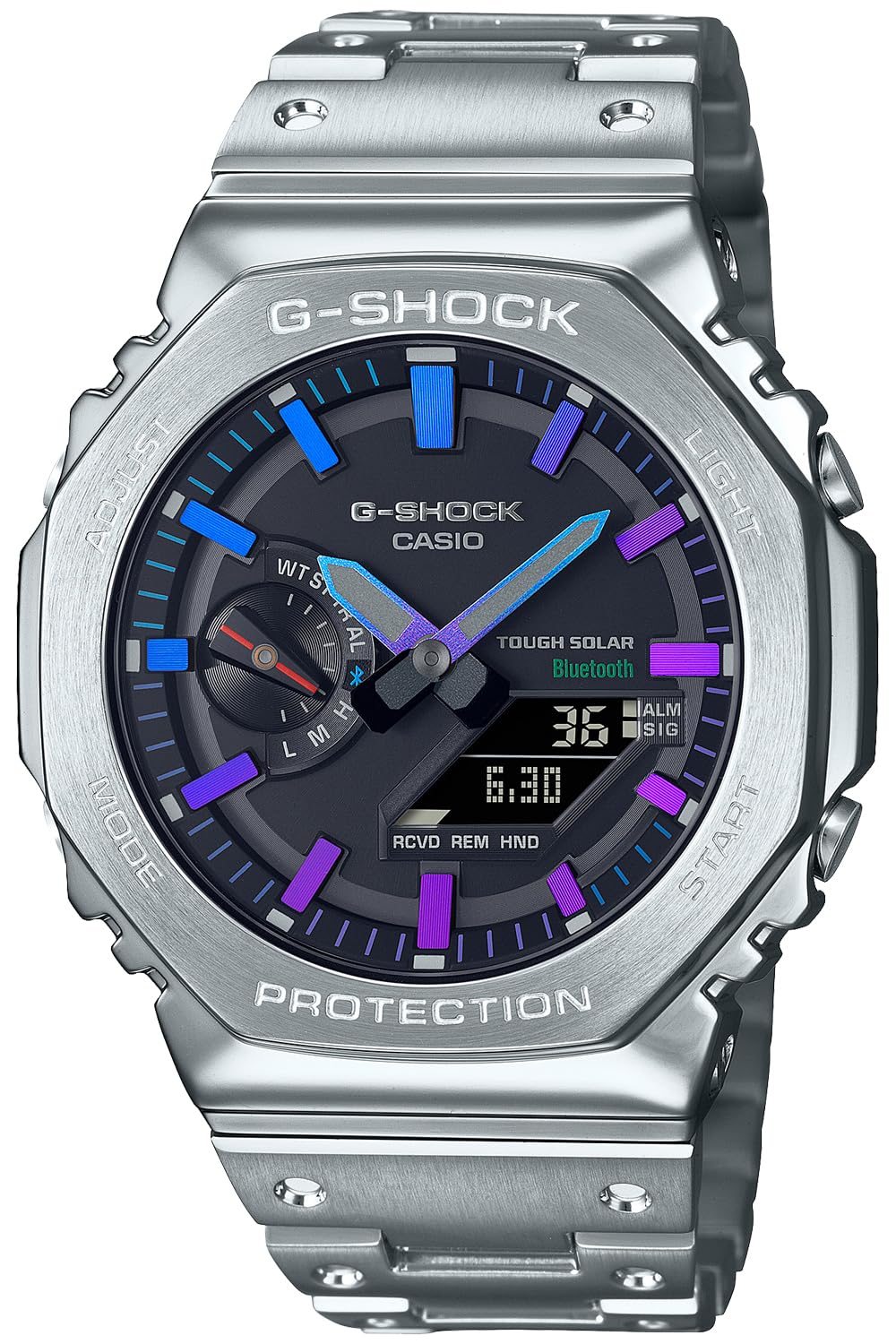 

Casio G-Shock Watch GM-B2100PC-1AJF Men s Silver [Official Japanese Product]