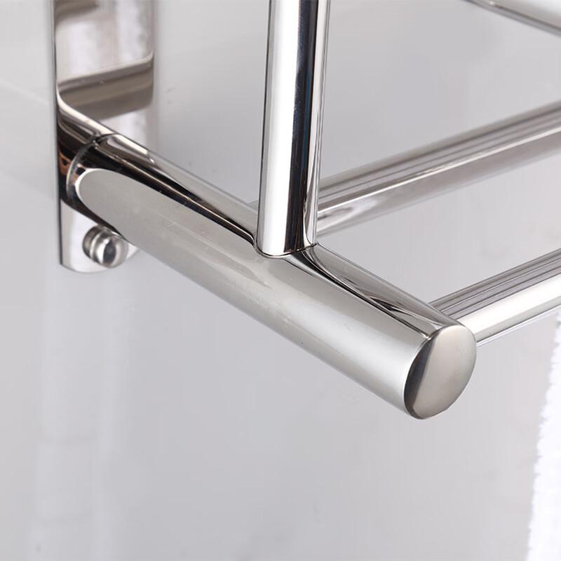 Stainless Steel Wall-Mount Towel & Storage Rack