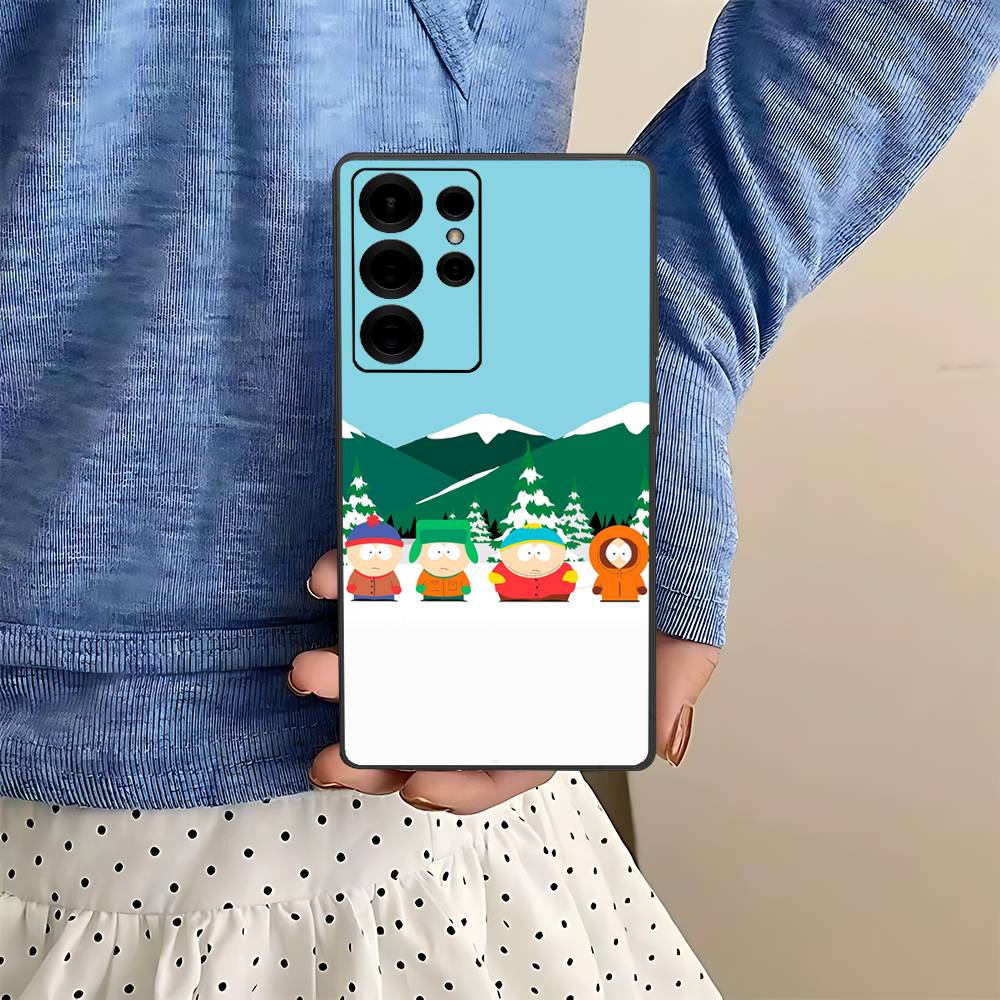 Classic S-south Cartoon P-Park Anime Phone Case For Samsung S 24 fe 25 Ultra plus 20 lite 21 30 22 23 24 22 Ultra 5G Fundas
