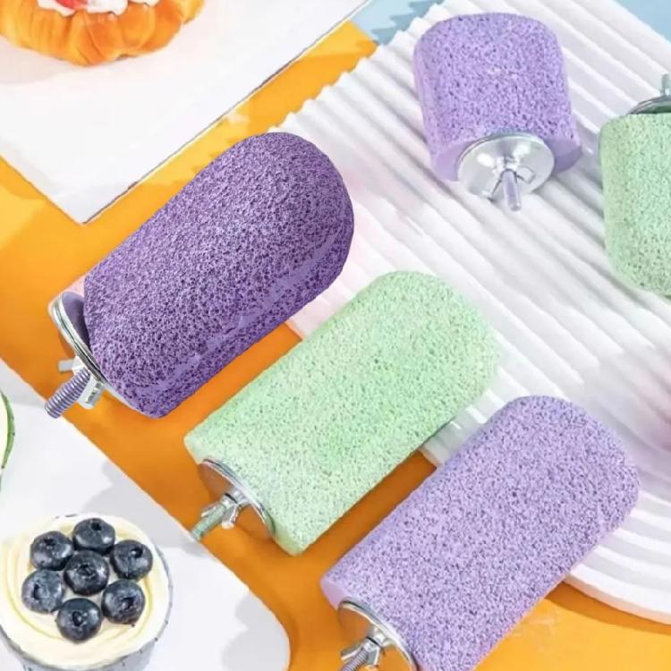 MultiFunctional Parrots Cage Accessories 4PCS Resin Perches Promoting Healthy Beak Wear