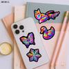 10 30 50Pcs Cartoon Rainbow Iridescent Animals Stickers Book Diy Skateboard Guitar Luggage Suitcase Decoration Graffiti Sticker