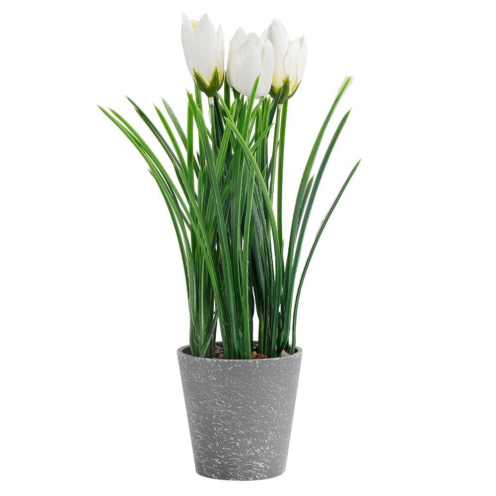 Mini Artificial Eucalyptus Potted Plant In Black Pot - Fake Greenery for Indoor Home/Office/Farmhouse/Bathroom Decor