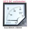 6C2  Pointer Type DC Voltmeter 1000V 1500V 600V Panel Analog Voltmeter Voltage Meter Electric Meters