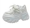 Fashion Thickened breathable mesh women's casual shoes wedge heel thick-soled shoes sports shoes 2024 spring and autumn fashion