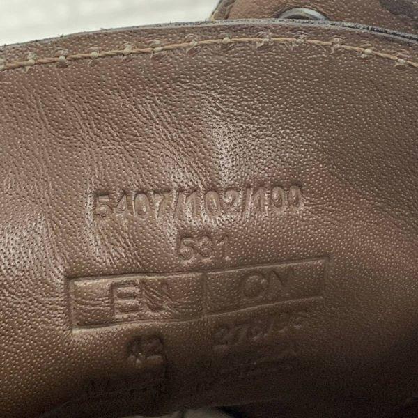 ZARA Plain Toe Leather Business Shoes Brown 42 26.5-27.0(USED)