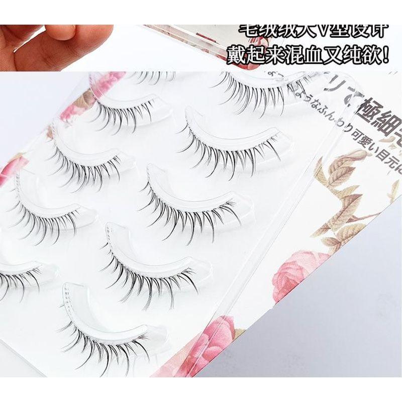 Lashie - Set mit 5 Paaren: Natürliche, zarte künstliche Wimpern