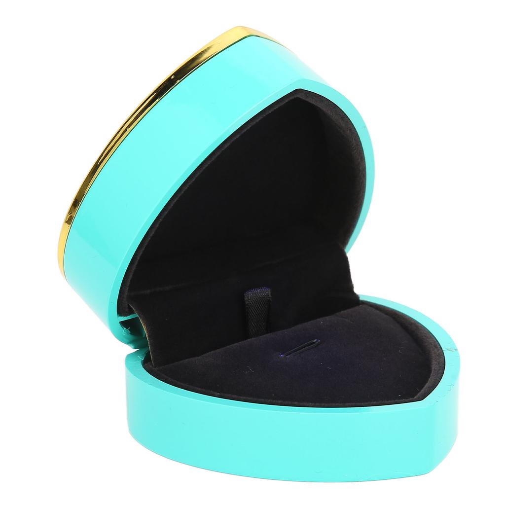 Heart Shaped Necklace Box Elegant Jewelry Display Gift Box with LED Light for Proposal Engagement