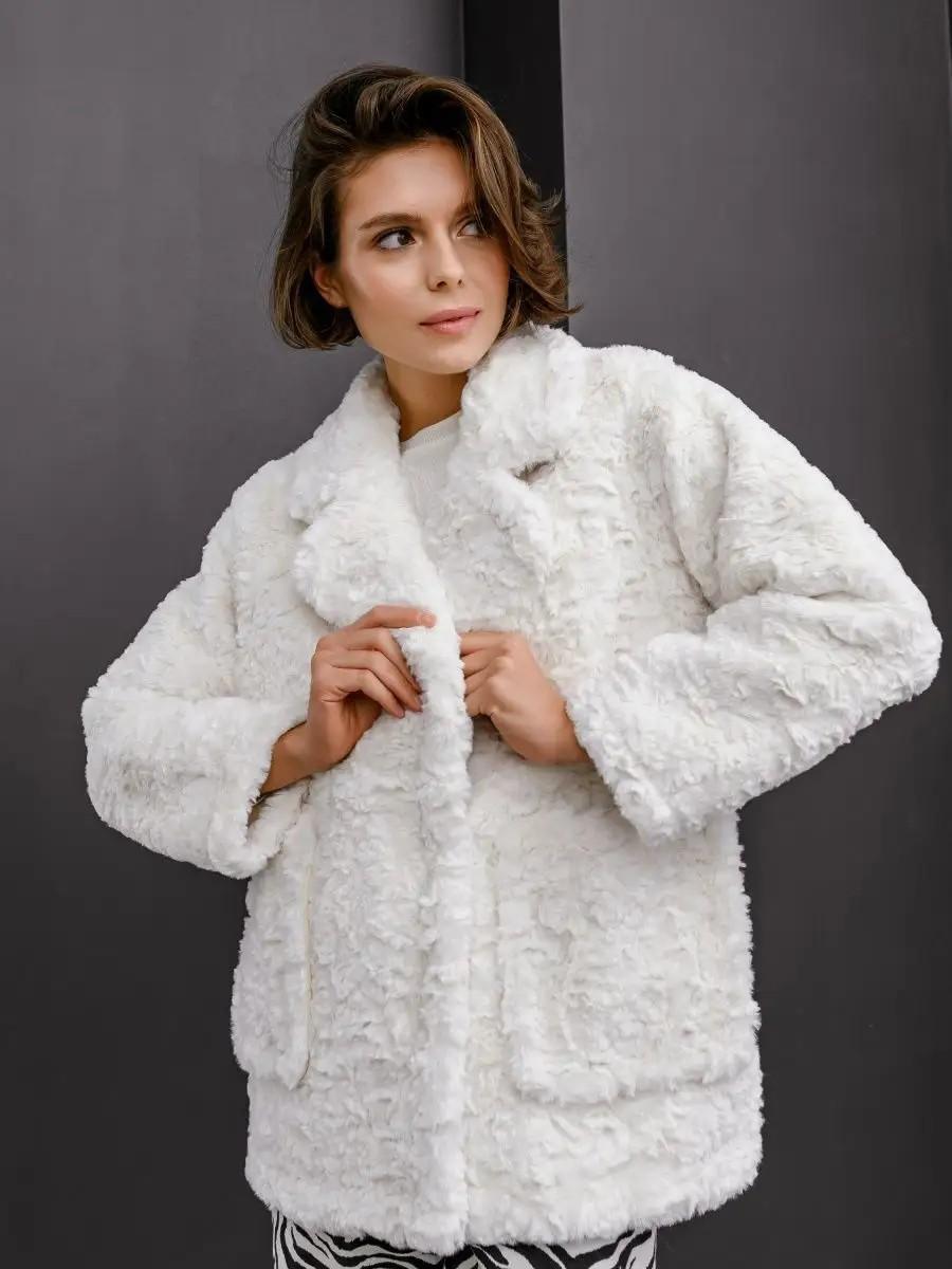 

Женская плюшевая куртка из искусственного меха, топ из искусственного меха, осенне-зимняя мода, имитация кроличьего меха, экологичная шуба XL белый