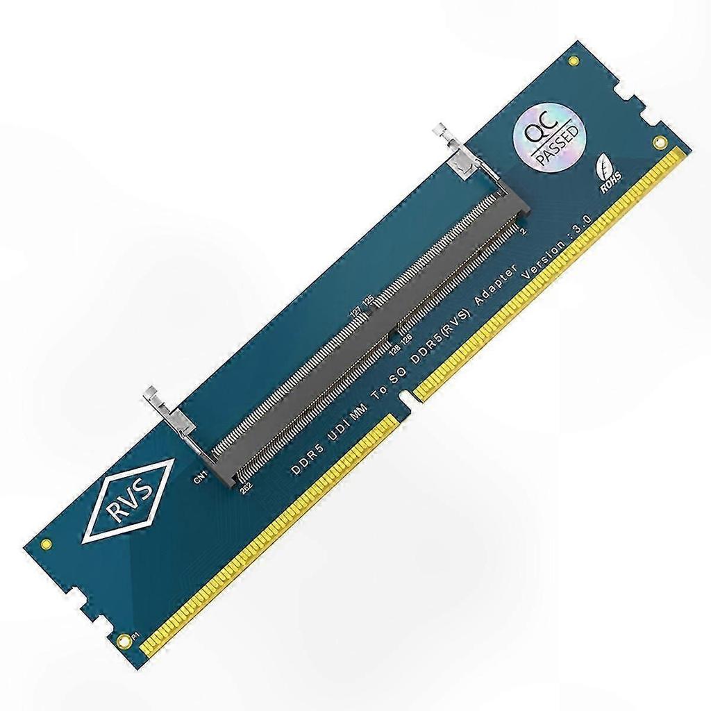 Laptop DDR5 RAM To Desktop SO-DIMM Adapter Card, Memory Tester for DDR5 SO-DIMM To U-DIMM Conversion