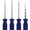 Tire Repair Kit: Spiral Applicator, Wound Detection Probe, Awl, Mushroom Plug Tool