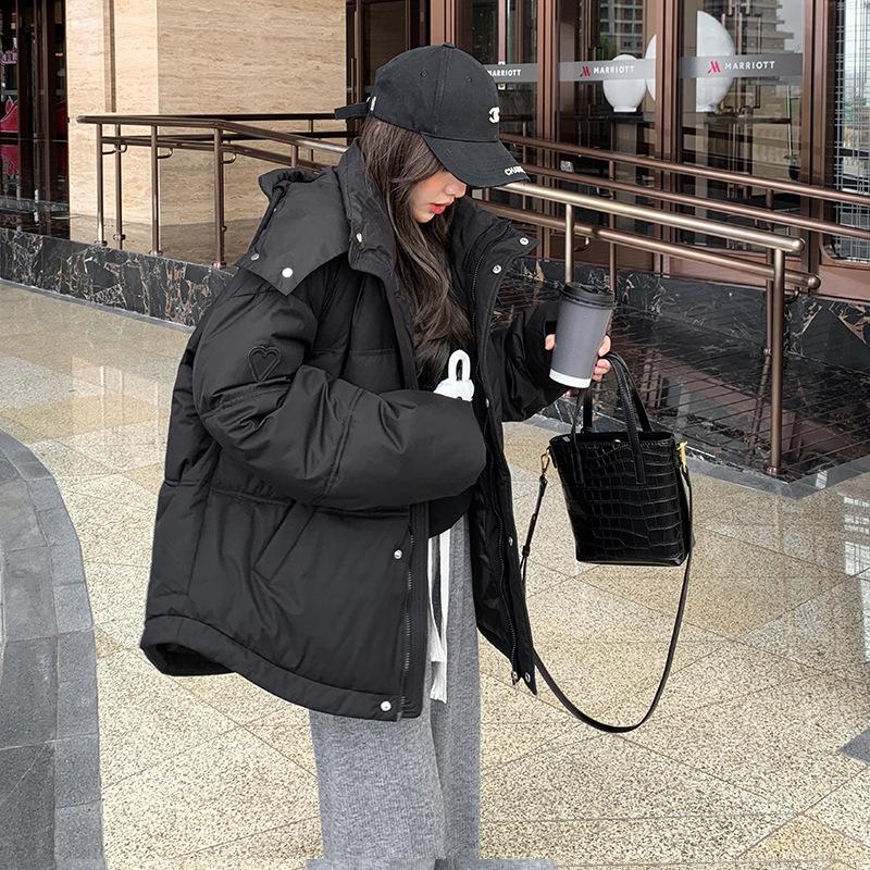 

Winter Down Padded Clothes New Short Padded Jacket Korean Version Loose Coat XXL