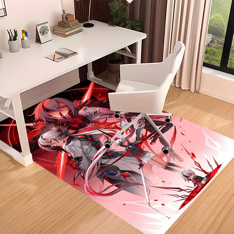 Genshin Impact characters Printed Absorbent Washable Carpet, Non-Slip Bathroom Mats, Kitchen Rugs, Yoga Mat,Living Room Entrance, Camping Picnic Rugs