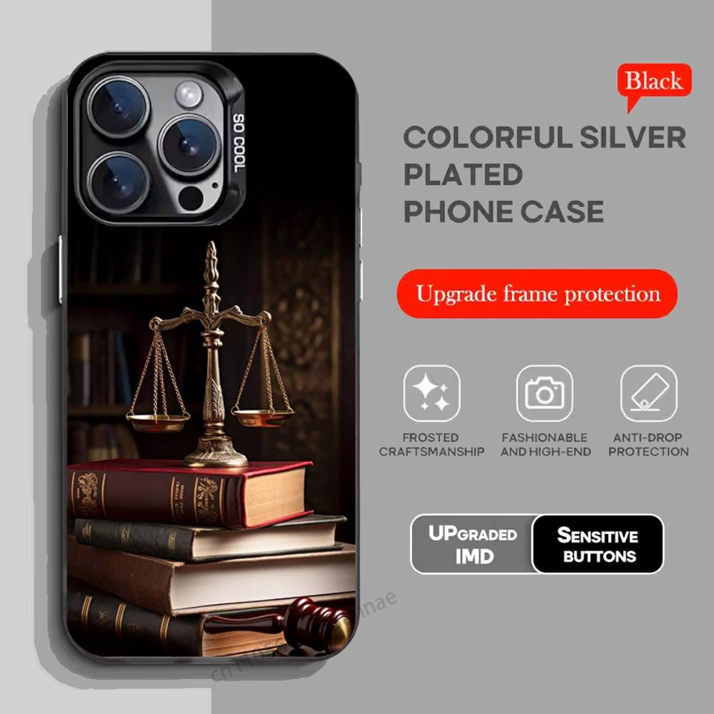 Law Lawyer Judge Justice phone Case for iPhone 17 11 12 Pro Max Plus Mini Air SE  16e 14 15 16 13 Soft Shell