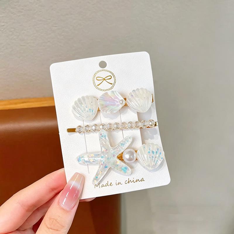 Pink 50-Piece Cute Hair Clip Set: Sweet Girly Japanese Cartoon Bangs Accessories