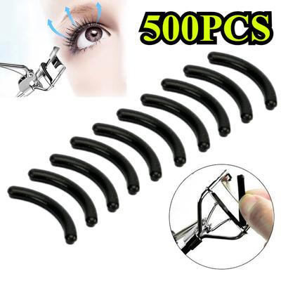 100-500PCS Female Eyelash Curler Replacement Pads Rubber Eyelash Clamp High Elastic Clip Pads Black Antibacterial Curling Mats Makeup