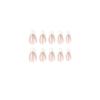 24 Pieces Nail Art Piece Simple French White Edge Nail Patch Nail Piece, Wearing Nail Art Nails