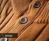 Herren Dicker Wollmischungs-Henley-Pullover - Warmer Zopfmuster-Strick im Old Money Stil (Herbst/Winter Sale)