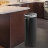 Trash Can with Motion Sensor, Stainless Steel, 30.5 Cm X 30.5 Cm X 81.5 Cm, Black