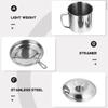 Bacon Grease Container Kitchen Oil Container Can with Strainer for Store Meat Frying Oil and Cooking Grease Storage