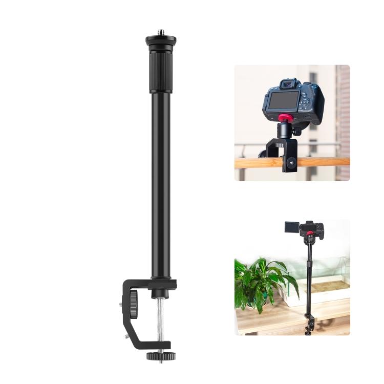 

PULUZ C Clamp Mount Light Stand Extension Central Shaft Rod Monopod Holder Kits, Rod Length: 33-60cm(Black) чёрный
