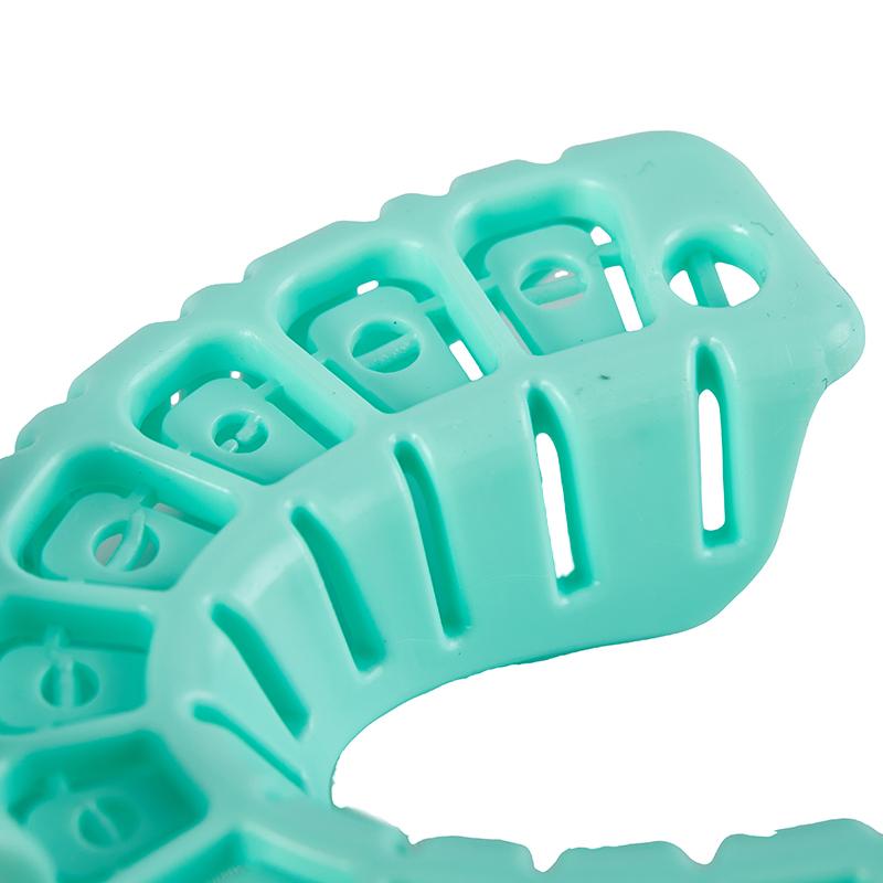 

6 шт. Стоматологічна ложка для імплантів Зелена Повна щелепа Знімна Часткова Формувальна ложка Легко Складається Перегородка Пластик S/M/L onesize