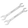 1/2pcs Thin Open End Wrench 5.5-32mm Metric Sandblasting Plated Stainless Steel Double Ended Slim Spanner for General Repairs