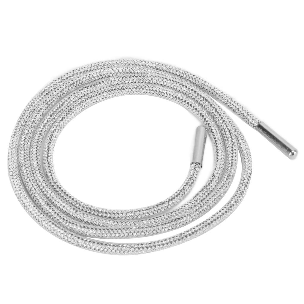 Rhinestone Shoelace Width 4mm Long 120cm Personalized Exquisite Shoes Accessories for Wedding Dresses NecklacesWhite