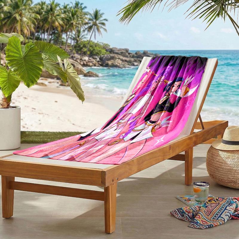 Kpop Hunter Fashion Beach Towel: Ideal for Summer Adventures Soft, absorbent and quick drying suitable for swimming and bathing