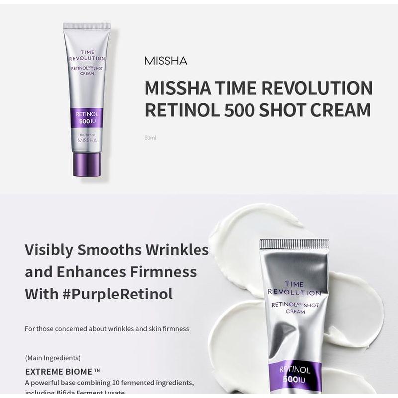 MISSHA Time Revolution Retinol 500 Shot Cream