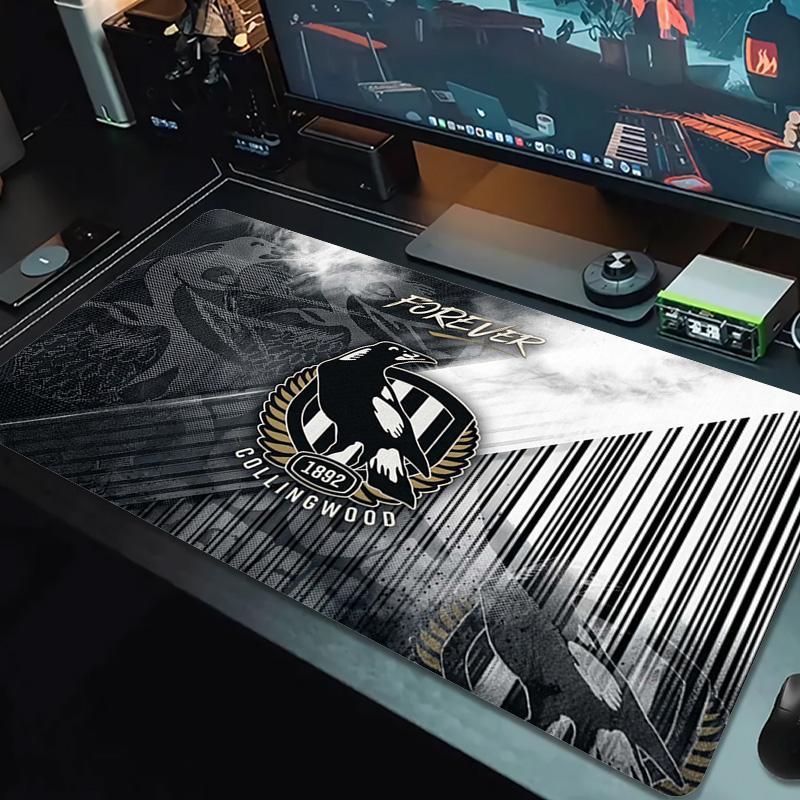 Collingwood Magpies Color Mouse Pad Large Gaming Table Cushion Non-slip Laptop Tablet Big Mousepad XXL Mat Mini PC Playmat With Lock edge