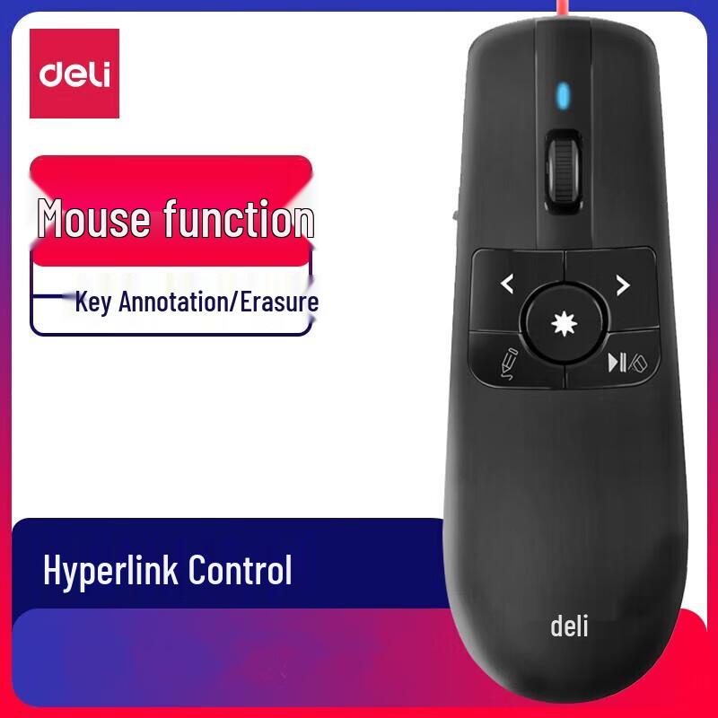 Deli 2803 Wireless Presenter with Air Mouse